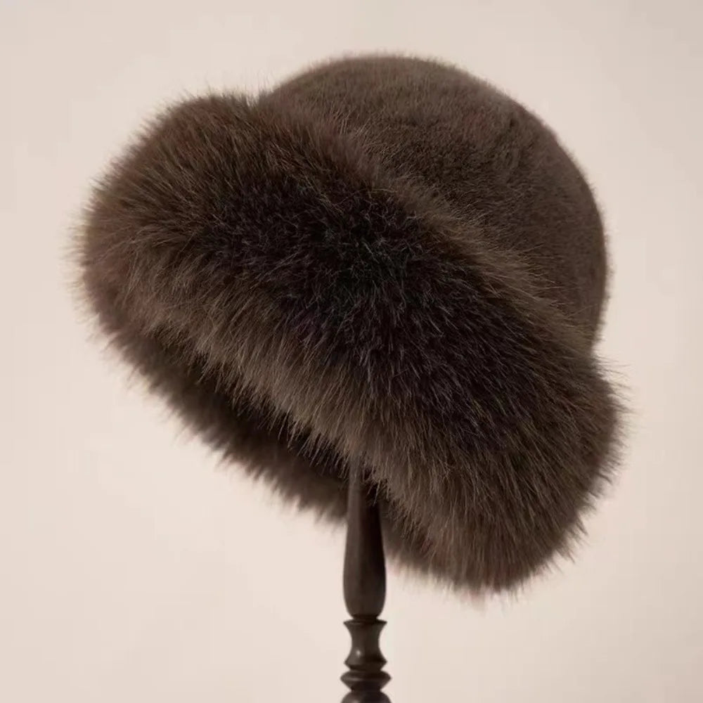 Plush Fur Bucket Hat