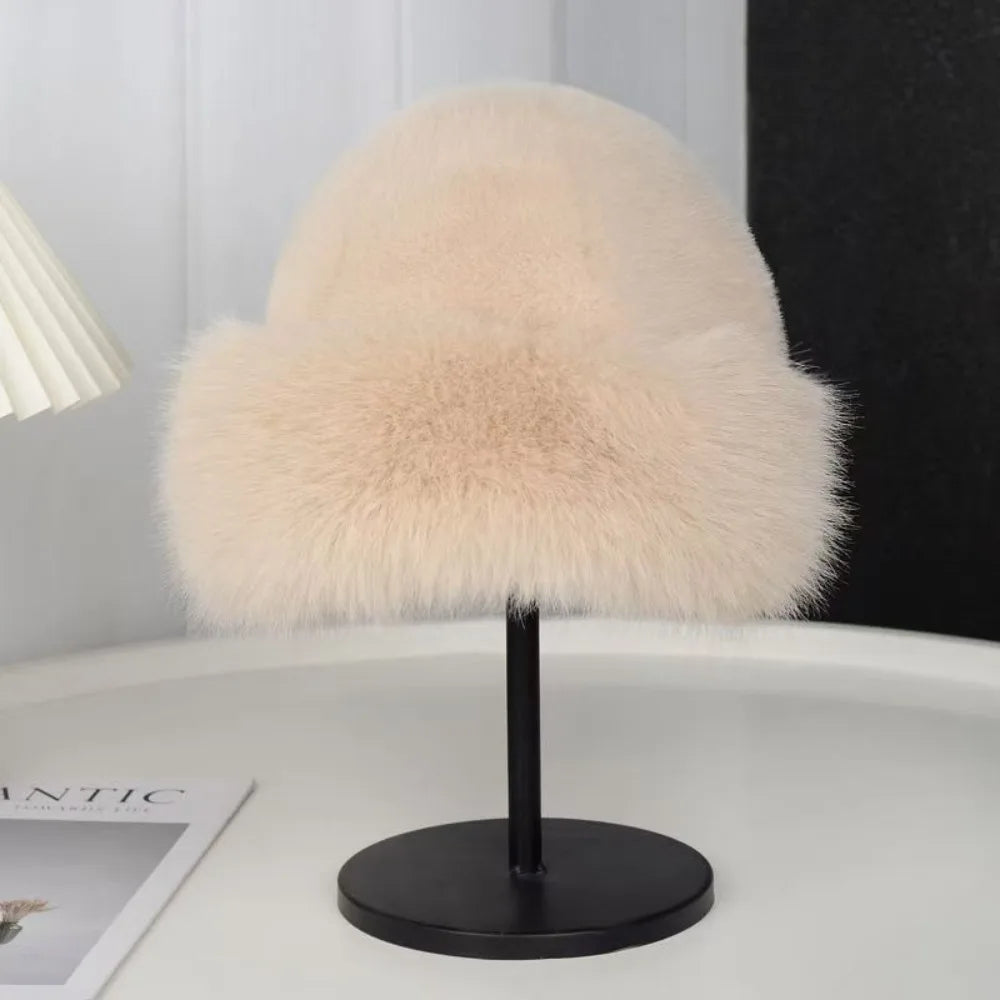 Plush Fur Bucket Hat